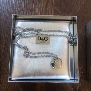 D&G New Vintage Silver Pendant Necklace